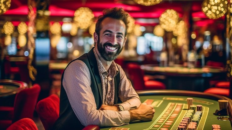 Layar aplikasi mobile patihtoto menampilkan live dealer dan menu permainan