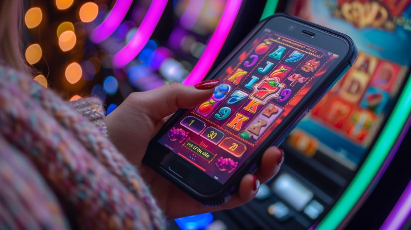 Kontrol permainan slot Big Time Gaming di patihtoto dengan tombol taruhan dan putaran